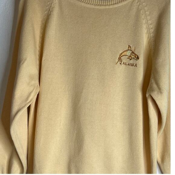 Vintage Alaska Northern Lights Clothing Co Crew Neck First Nations Fish Sweater - Picture 5 of 5